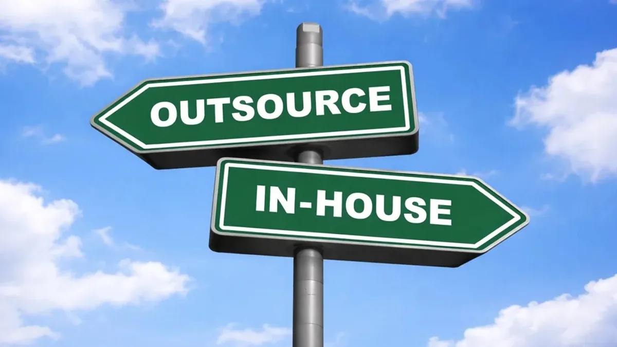 Outsourced vs in-house finance team decision